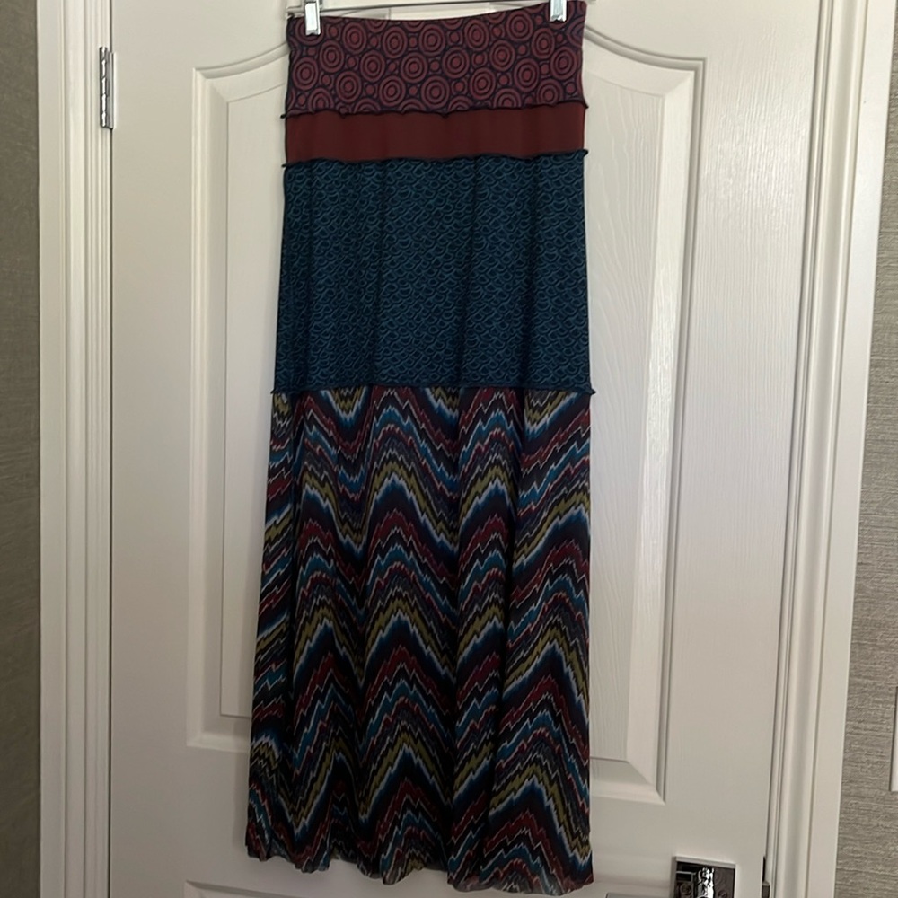Maxi print skirt from Anthropologie, size small.